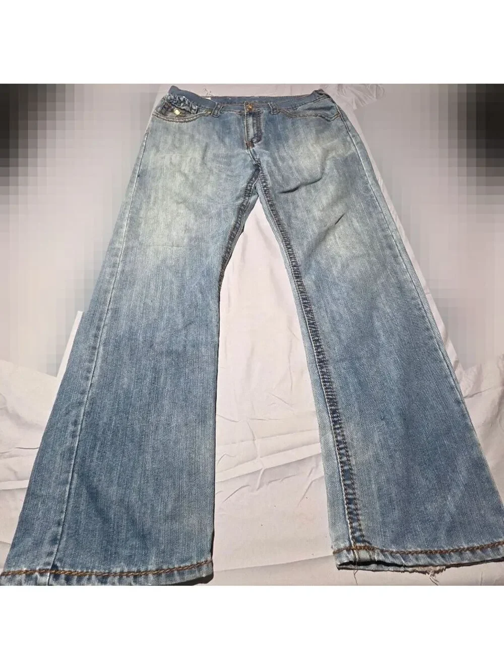 True Religion Billy Big T 36x32 Bootcut Jeans Light Wash